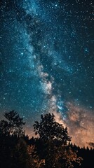 A mesmerizing galaxy background filled with countless stars, creating a breathtaking cosmic view