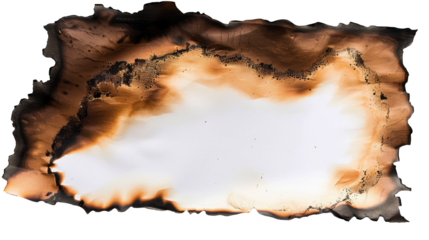 burnt paper transparent background PNG clipart