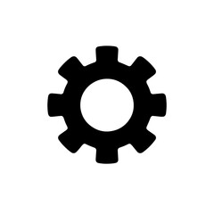 silhouette icon Gear vector SVG