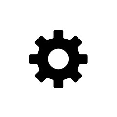 silhouette icon Gear vector SVG
