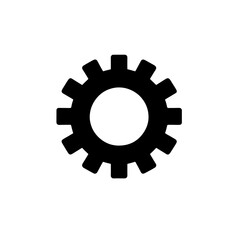silhouette icon Gear vector SVG