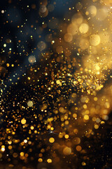 Golden glitters for background 