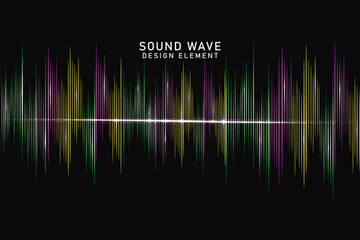 Sound wave equalizer vector design