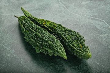 Raw green exotic Bitter melon
