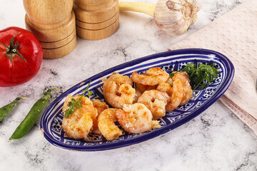 Stir fried prawn in sweet and sour sauce