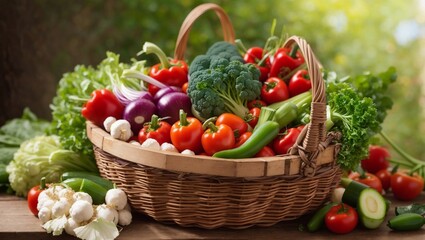 vegetables in a basket