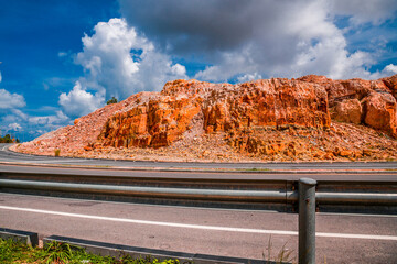 sihanoukville rock mountain corner road near khmer tver ban