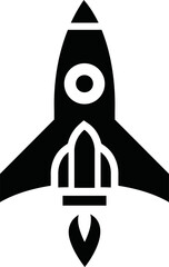 Rocket icon vector ,star up bussines 