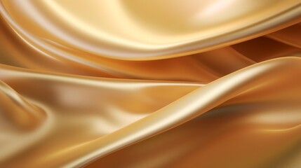 Golden satin texture background, soft focus.