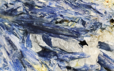 blue kyanite mineral texture