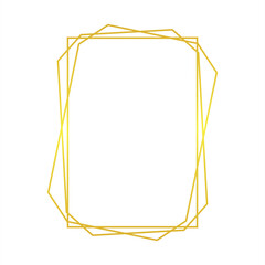 gold abstract border frame ve...
