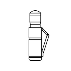Thermos icon vector. Thermal mug illustration sign. Hot drink symbol or logo.