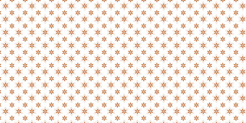 Golden vector seamless pattern with small diamond shapes, floral silhouettes. Simple texture.	
