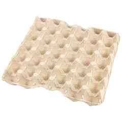 Paper egg tray isolate on white background