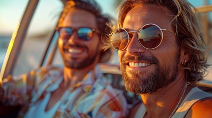 Embracing Love from Above: Bisexual Man and Partner Delight in Scenic Helicopter Adventure