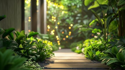 Green infrastructure in an urban setting, Climate adaptation, Soft lighting, , Modern and lush