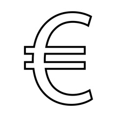 Obraz premium Euro Currency Icon, Simple Icon Vector Design, best used for presentation, application, web and banner