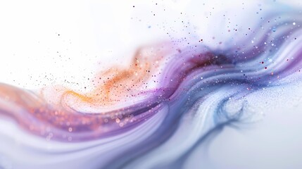 A swirl of particles in an abstract background, with a surreal atmosphere and a dreamy vibe,...
