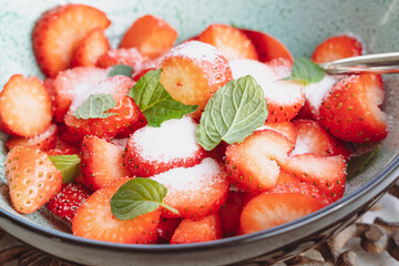 Erdbeeren gezuckert 