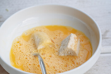 Erdbeeren Dessert Schritt für Schritt Herstellung 