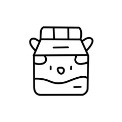 Milk box icon