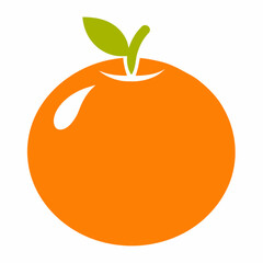 orange fruit vector illustration