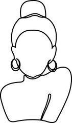 Woman Outline Style