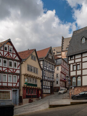 Stadthäuser Detail, Oberstadt, Fachwerk