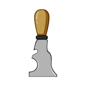 recommend clip art: spatula paint scraper cartoon. home blade, old hammer, line er spatula paint scraper sign. isolated symbol vector illustration