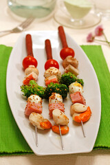 Mixed skewers.