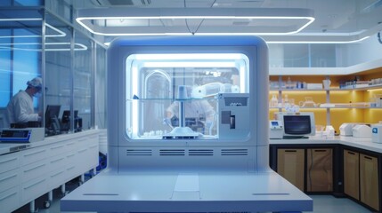 Fototapeta premium A futuristic bioengineering lab technology