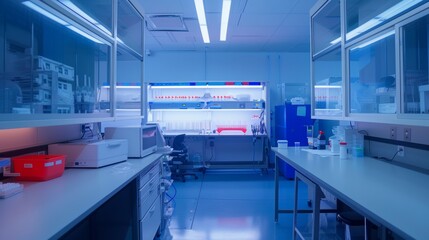 Fototapeta premium A futuristic bioengineering lab technology