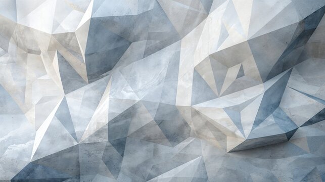 Modern 3D Geometric Forms. Contemporary Wallpaper with copy-space.