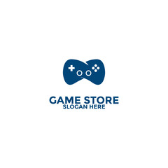 game store logo design template, game pad or game controller logo icon