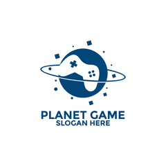 Planet Game Logo design, Game Store Logo design template