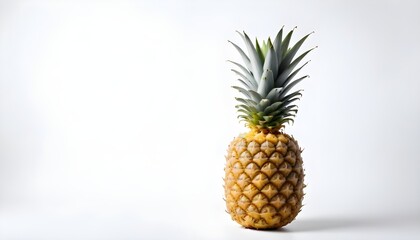 A pineapple on a isolated white background