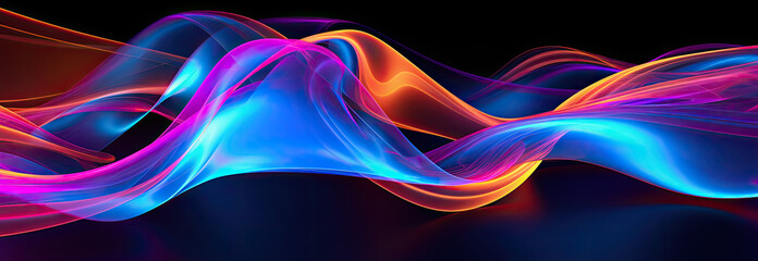 Abstract fluid art in vibrant colors