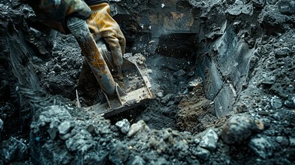 Archaeological  excavations. The process of uncovering and recovering buried remains of human activity
