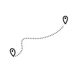 Route vector icon