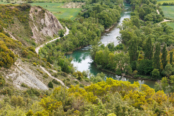 Vue du parc naturel de Lumbier en Navarre, Espagne