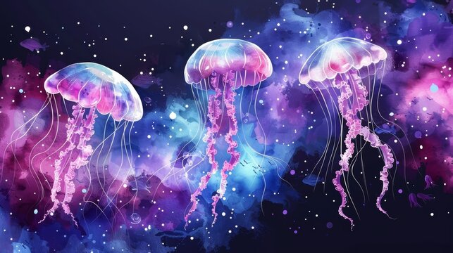 Jelly Fish Graphic - Images et vidéos libres de droits | Adobe Stock