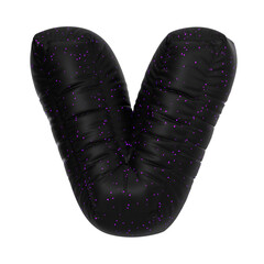 3D Render Alphabet Balloon Shape Letter V