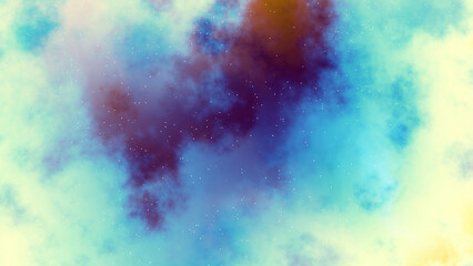 Nebula and galaxies in space. Abstract cosmos background