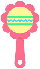 cute sweet hand drawn colorful toys for kid illustration baby toy music instrument