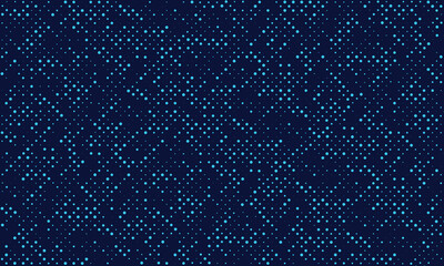 Abstract halftone background. Grunge halftone dots texture. Blue techno background.
