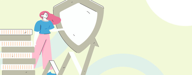 Internet financial management investment flat vector concept operation hand drawn illustration
