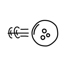 hand drawn doodle ball bounce illustration icon