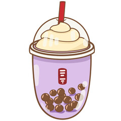 Taro bubble tea 