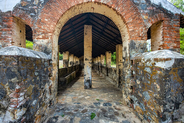Fototapeta premium Chuong Bo prison,Famous historical relics on Con Dao island, Ba Ria Vung Tau, Vietnam