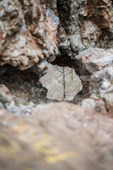 a through hole in the rock